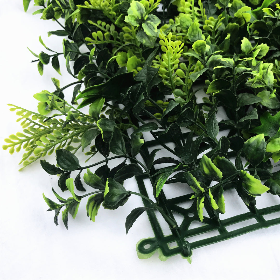 4x Lavandula Ivy Artificial Plant Wall Tile - 50cm x 50cm - UV Resistant Outdoor / Indoor