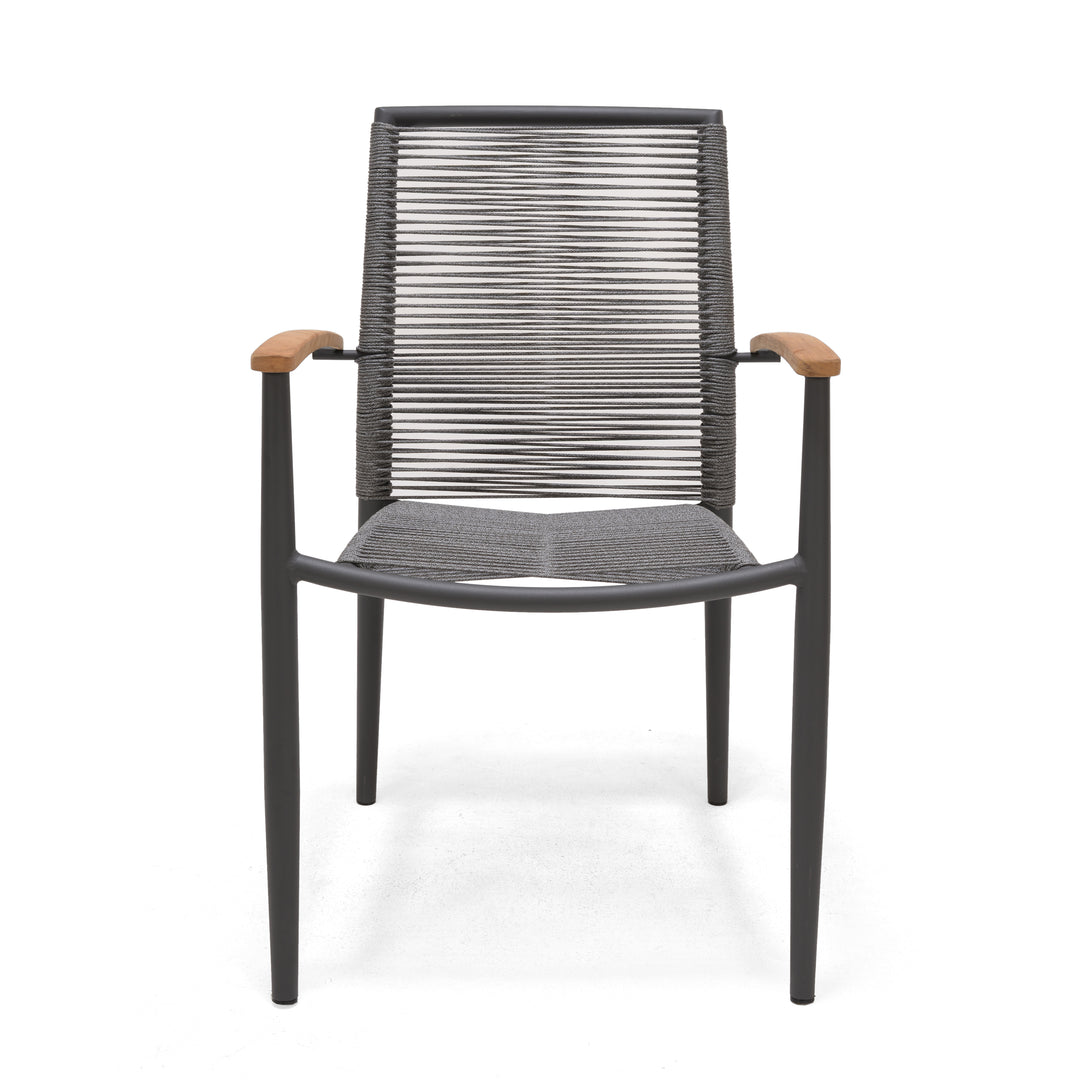 Lifestyle Garden Topaz Dark 8 Seat Rope Dining Set