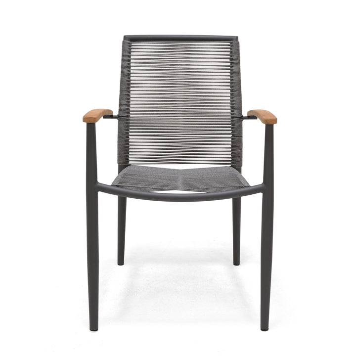 Lifestyle Garden Topaz Dark 8 Seat Rope Dining Set