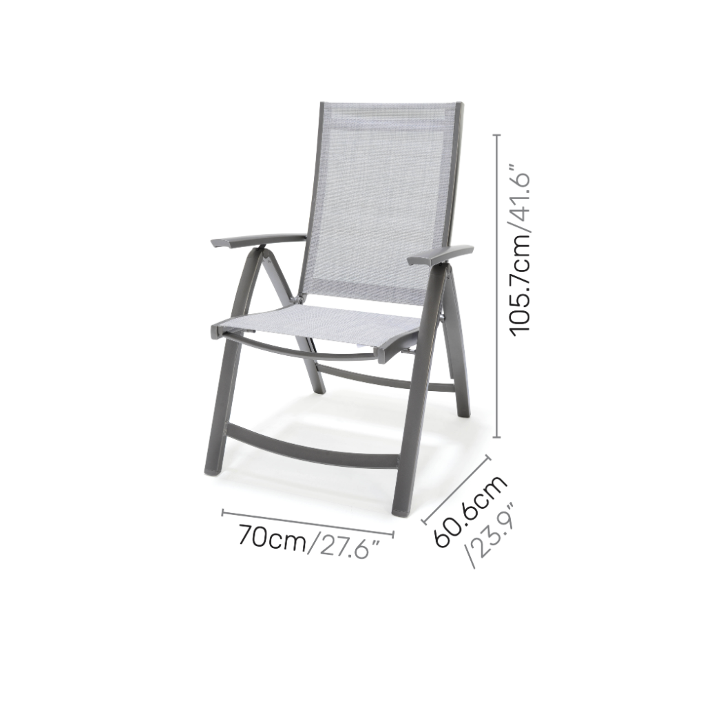 Lifestyle Garden Solana 8 Seater Aluminium Dining Set with Recliners
