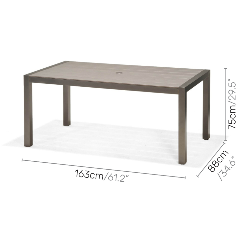 Lifestyle Garden Solana 6 Seat Dining Set With Stacking Chairs