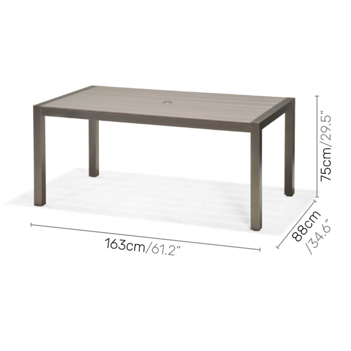 Lifestyle Garden Solana 6 Seat Dining Set With Stacking Chairs