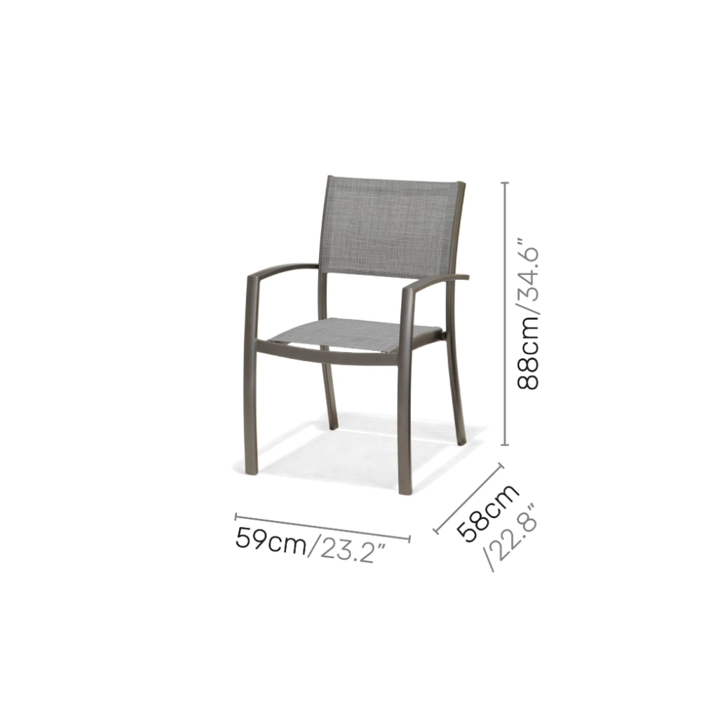Lifestyle Garden Solana 6 Seat Dining Set With Stacking Chairs