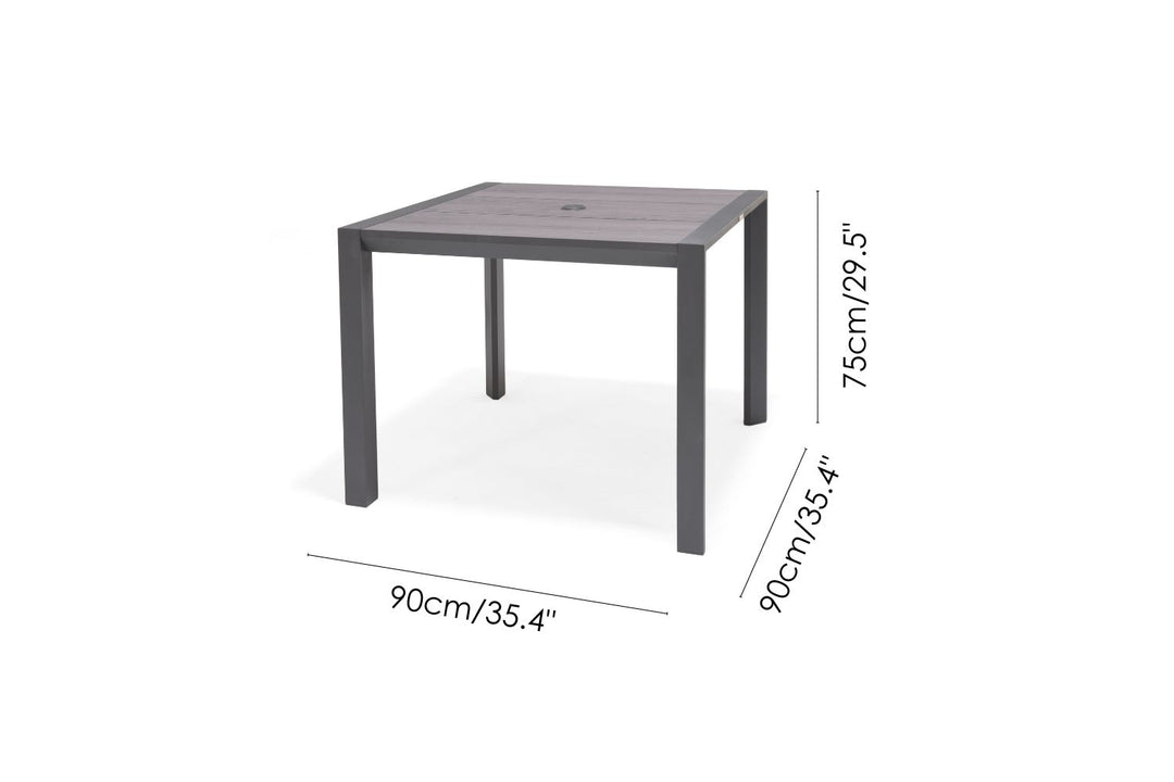Lifestyle Garden Urbanite Dark Deluxe High Back 4 Seat Dining Set