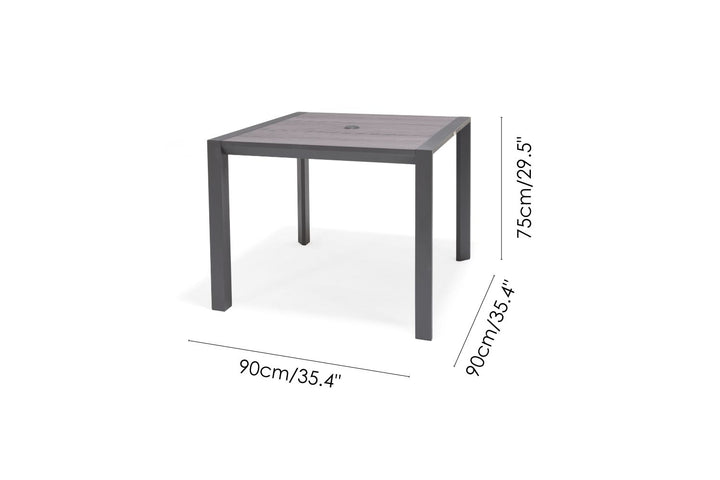 Lifestyle Garden Urbanite Dark Deluxe High Back 4 Seat Dining Set