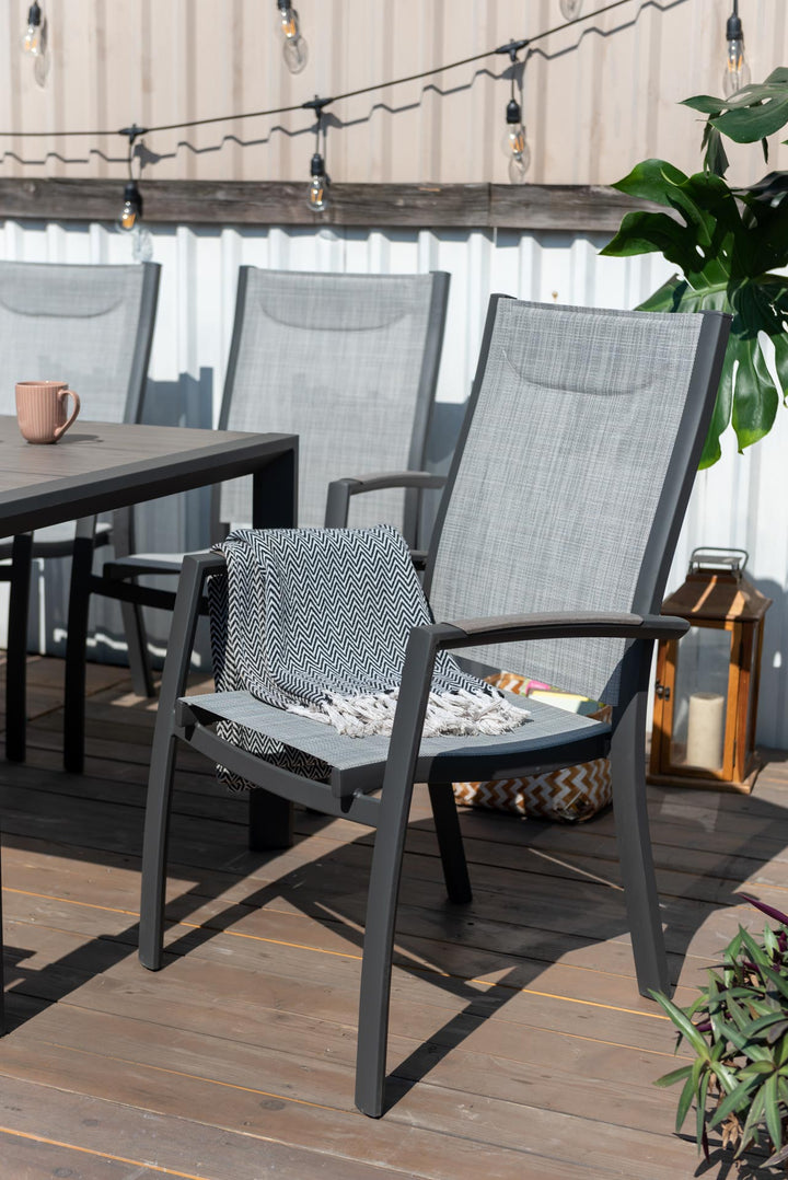 Lifestyle Garden Urbanite Dark Deluxe High Back 8 Seat Dining Set
