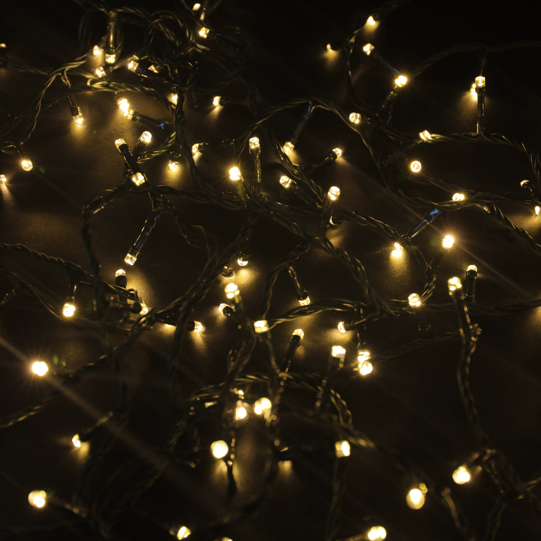 1000 Warm White Ultrabrite LED Christmas String Lights (50m Lit Length)