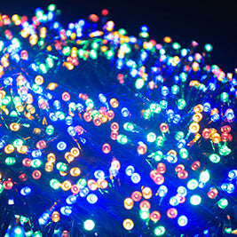 500 Multicolour Ultrabrite LED Christmas Compact String Lights (12.5m Lit Length)