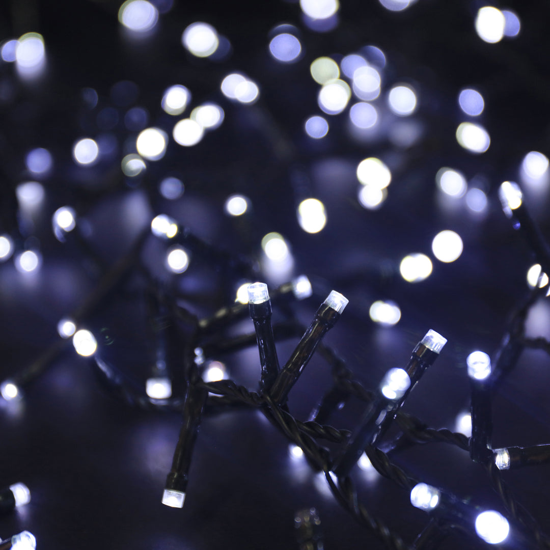 1000 Cool White Ultrabrite LED Christmas Compact String Lights (25m Lit Length)