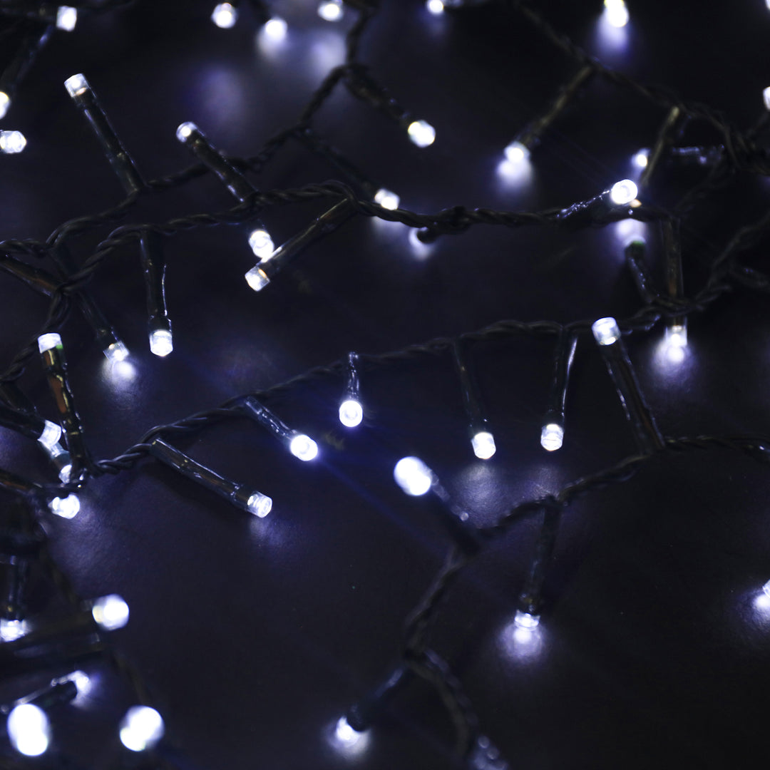 1500 Cool White Ultrabrite LED Christmas Compact String Lights (37.5m Lit Length)