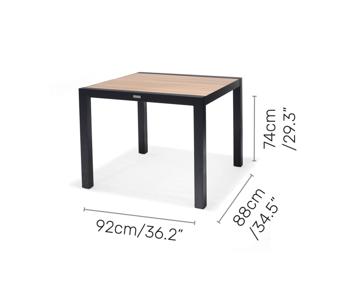 Lifestyle Garden Panama Dark 4 Seat Reclining Dining Set