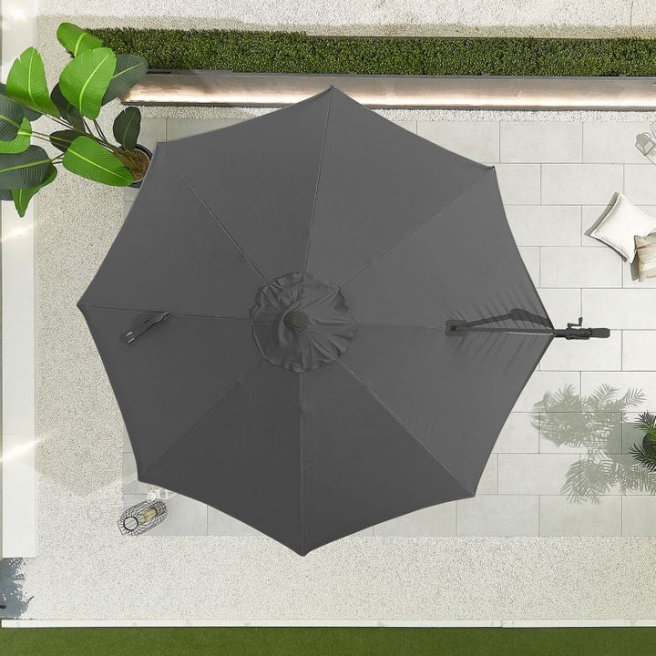 Neptune 3m Round Cantilever Parasol - Charcoal | KENT ONLY DELIVERY