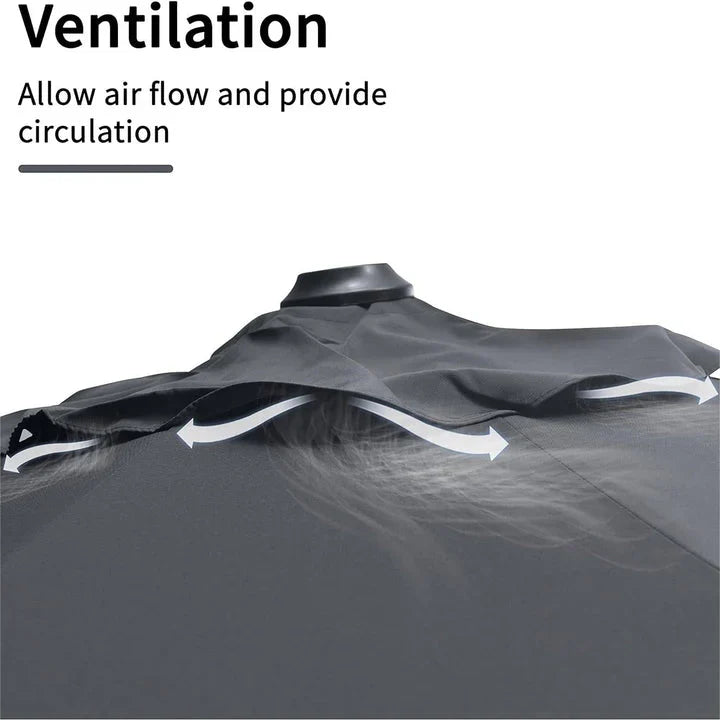 Venus 3m x 3m Square Cantilever Parasol - Charcoal | KENT ONLY DELIVERY
