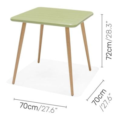Lifestyle Garden Nassau Bistro 2 Seater 70cm Square Set - Green