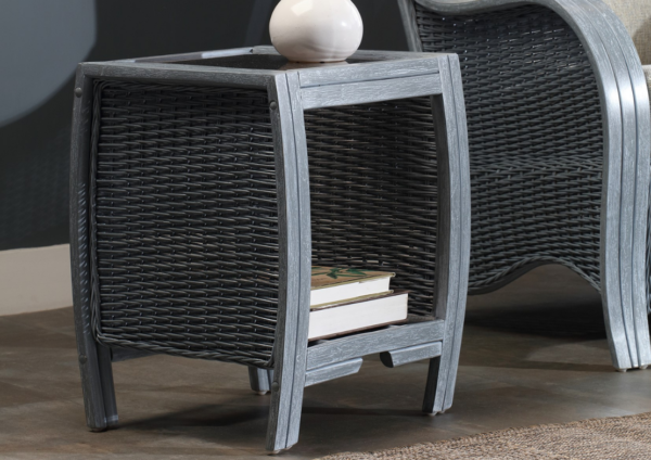 Turin Lamp Table - Grey