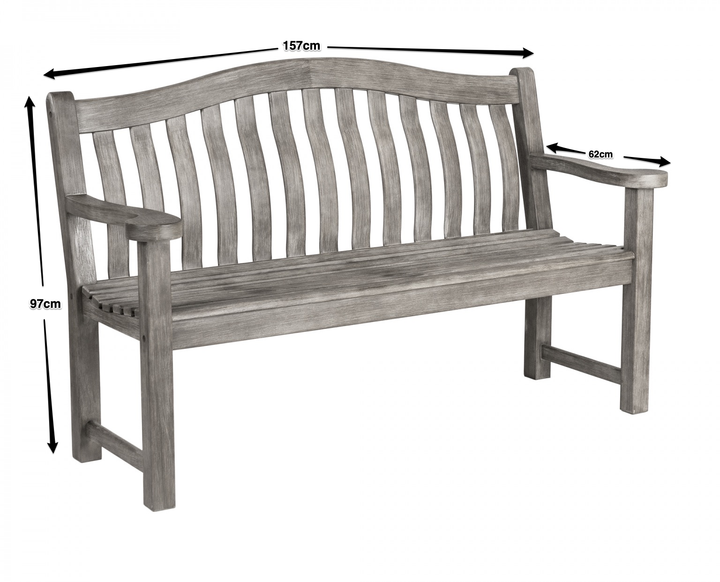 Old England Grey Painted Turnberry Bench 5ft Alexander Rose