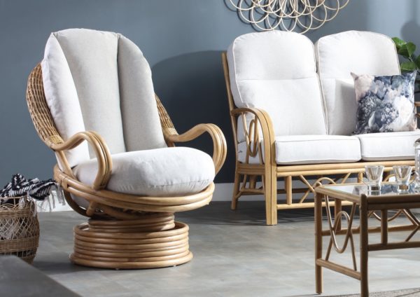 Bali Deluxe Swivel Rocker - Light Oak