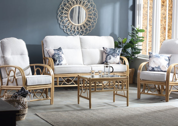 Bali 3 Seater Sofa - Light Oak