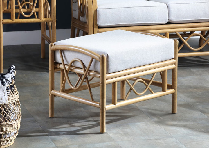 Bali Footstool - Light Oak