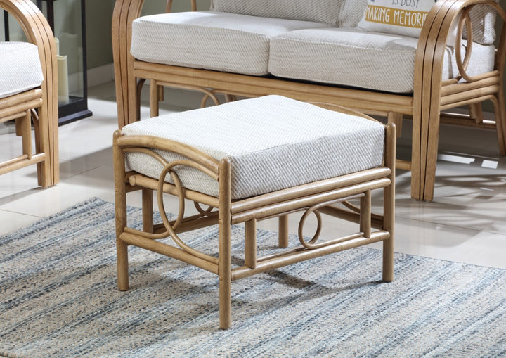 Madrid Footstool - Light Oak