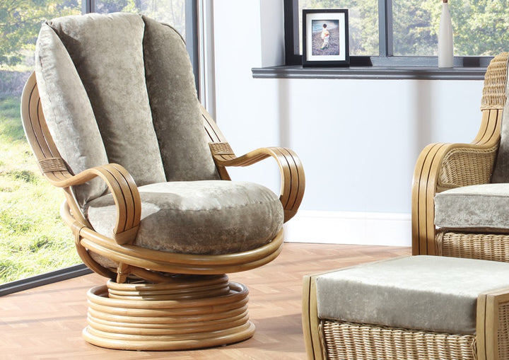Opera Swivel Chair - Light Oak
