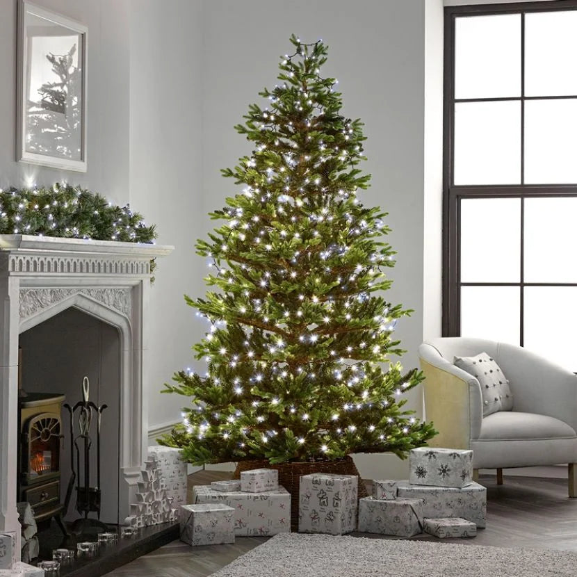 1000 LED Christmas String Lights (50m Lit Length) - Cool White