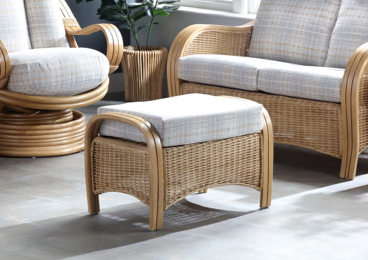 Turin Footstool - Light Oak