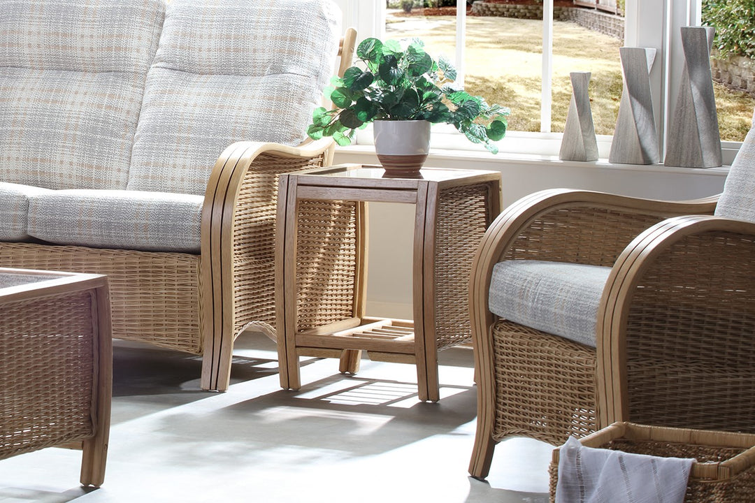 Turin Lamp Table - Light Oak