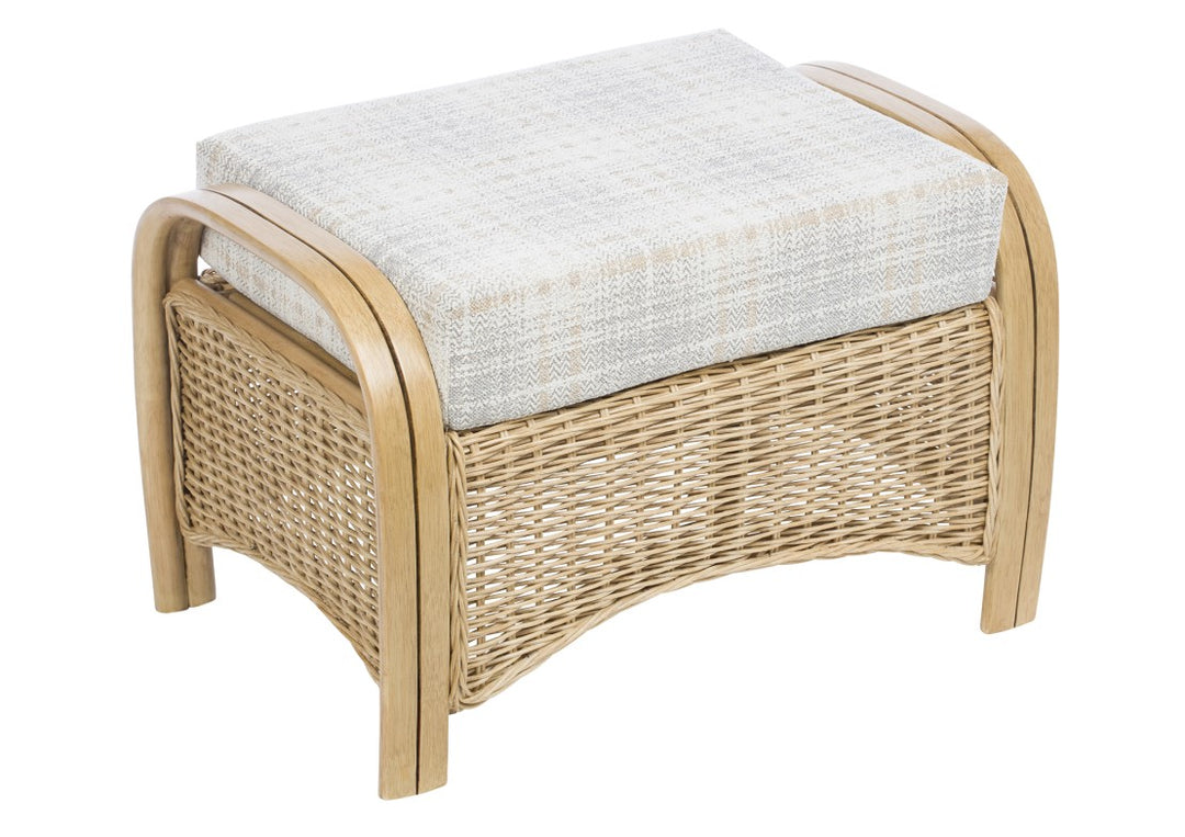 Turin Footstool - Light Oak