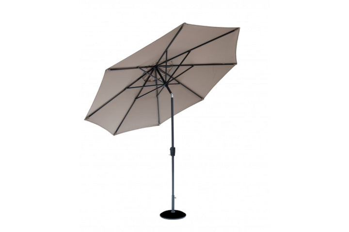 2.5m Crank + Tilt Parasol - Taupe