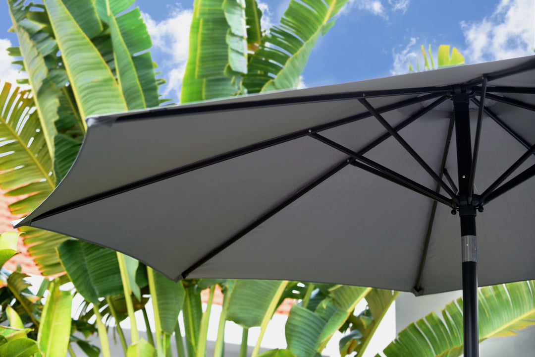 2.5m Crank + Tilt Parasol - Grey