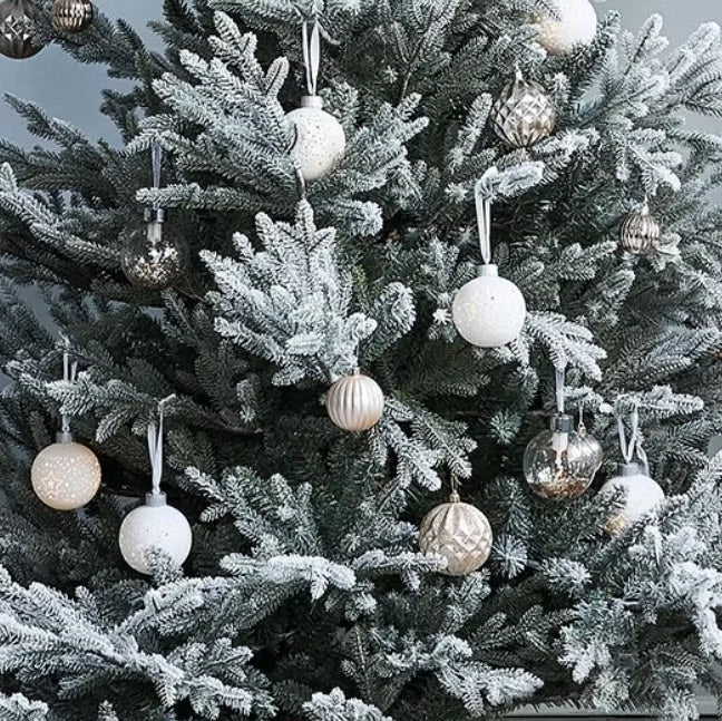 Snowy Artificial Trees