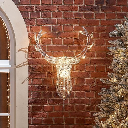 Raindrop the 80cm Soft Acrylic Christmas Reindeer Head