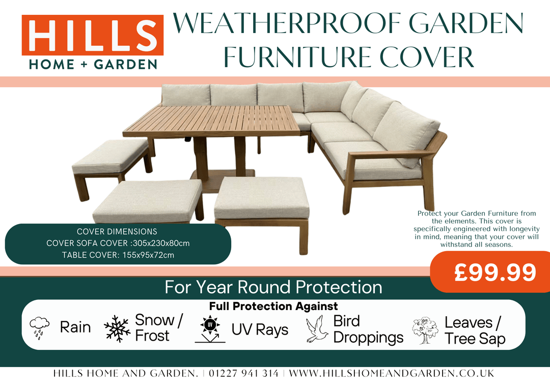 Cover for Paris Rectangular Corner Corner Casual Dining Set with Rise & Fall Table