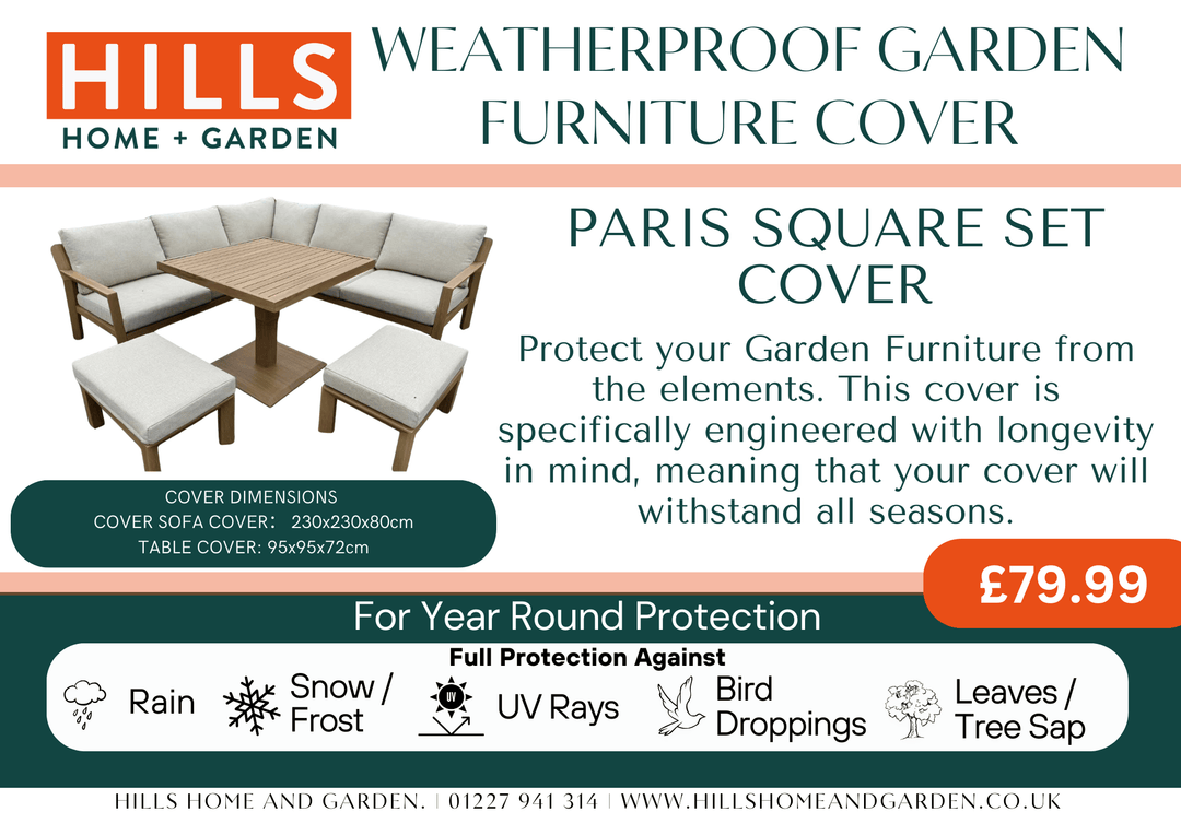 Cover for Paris Square Corner Corner Casual Dining Set with Rise & Fall Table