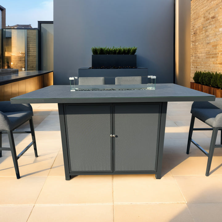 Royale Rectangular Bar Set with Fire Pit | KENT ONLY DELIVERY