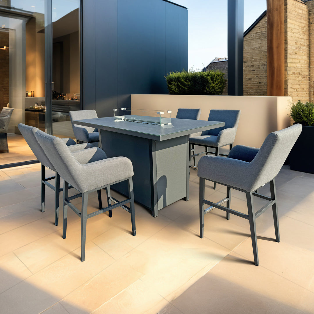 Royale Rectangular Bar Set with Fire Pit | KENT ONLY DELIVERY