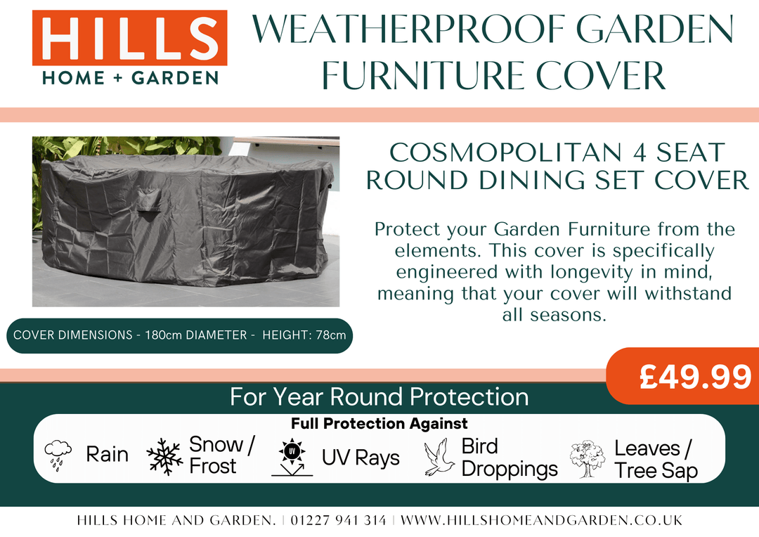 Cover for Cosmopolitan 4 Seat Round Dining Set