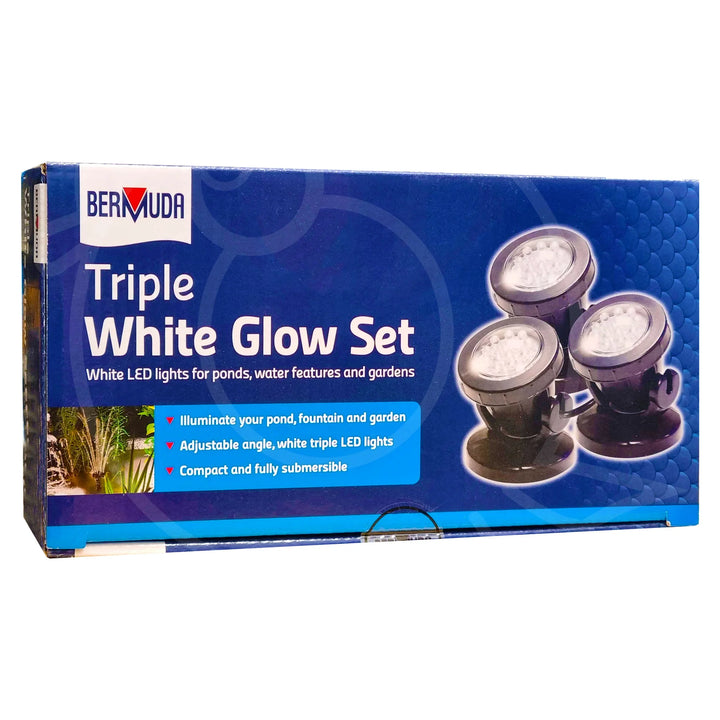 Bermuda LED Spotlight Set (3 Lights) Submersible, for Ponds & Gardens - Warm White