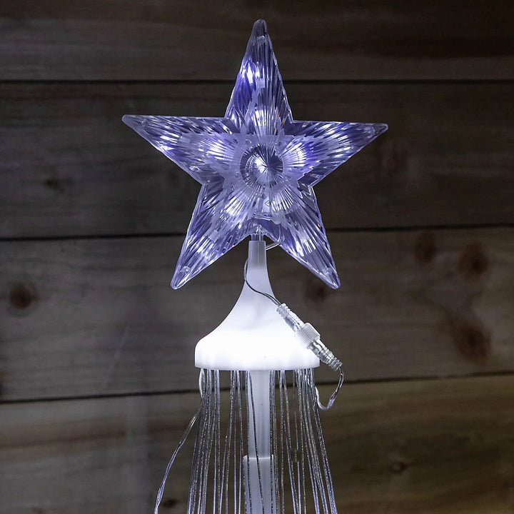 250cm Cone Christmas Tree with 320 Cool White LEDs and Remote Control