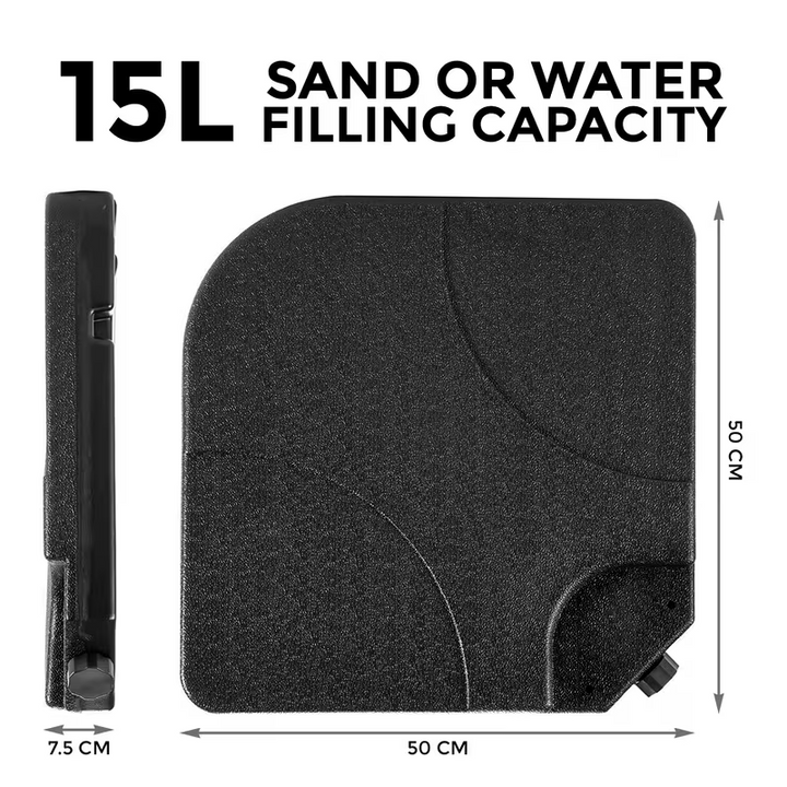 Water/Sand Filled Cantilever Parasol Base - Square