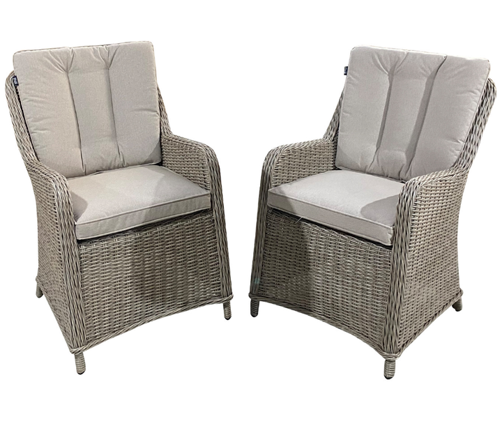 2x California Premium Arm Chairs - Light Oak