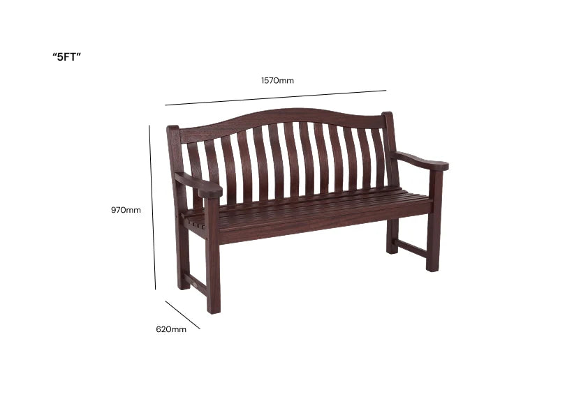 Alexander Rose Cornis Turnberry Bench 5ft