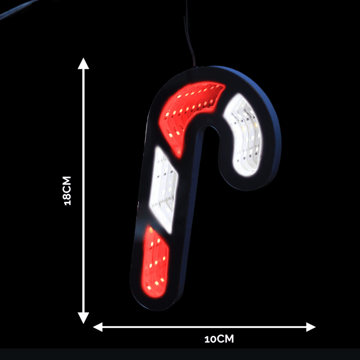 175cm Candy Cane LED Infinity Light Garland