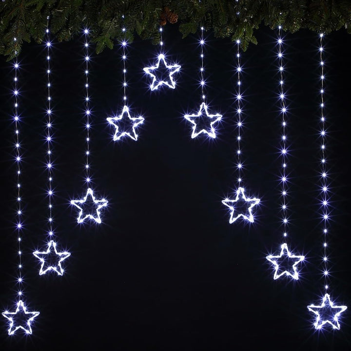 NOMA Star Wire Curtain Lights 308 Cool White LEDs
