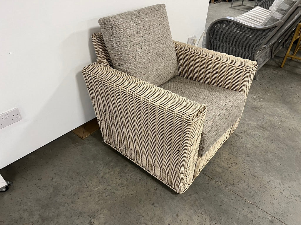 Burford Arm Chair in Blush Tweed (Grade C)| EX DISPLAY | KENT ONLY DELIVERY