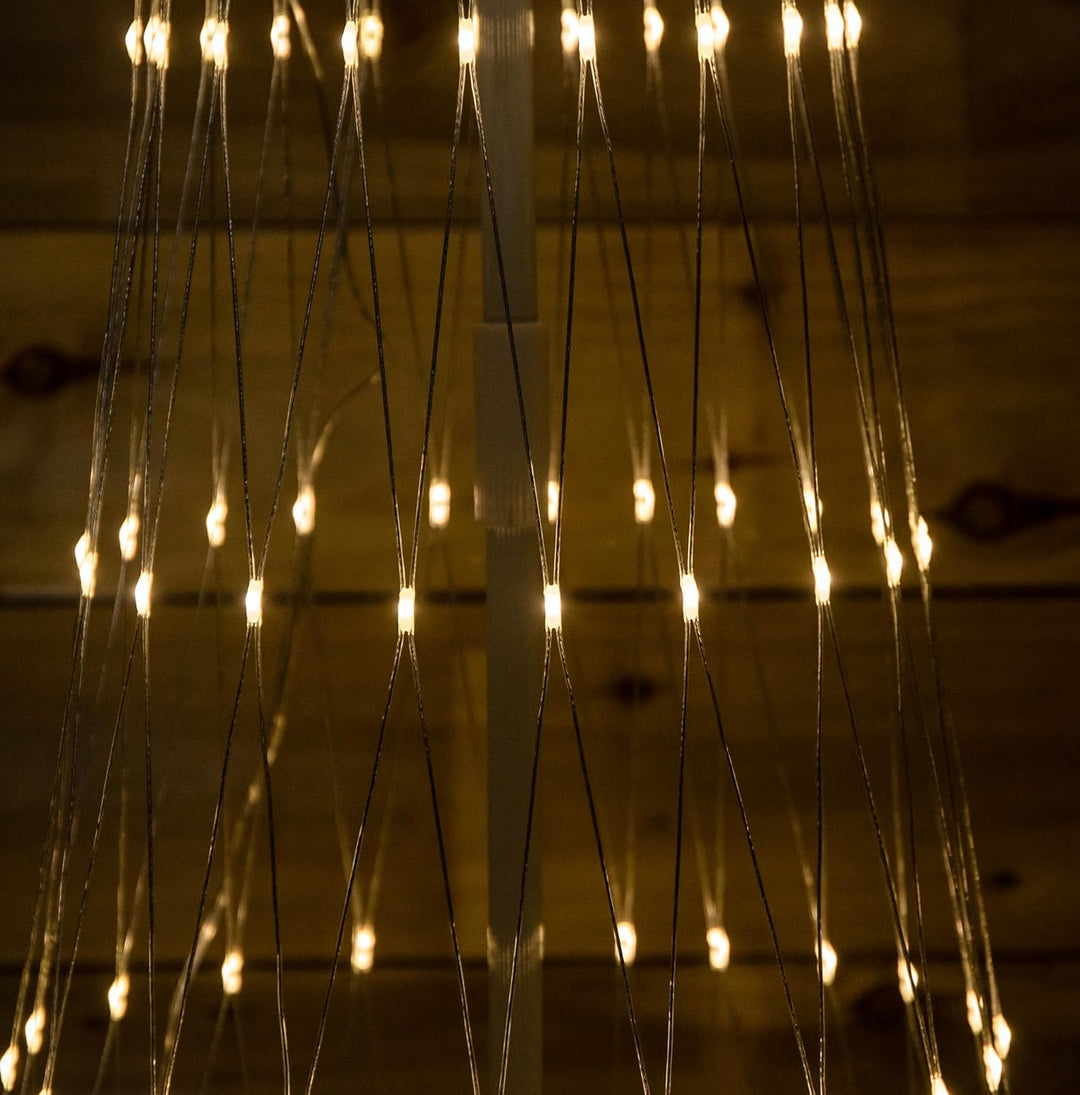 250cm Cone Christmas Tree with 320 Warm White LEDs and Remote Control