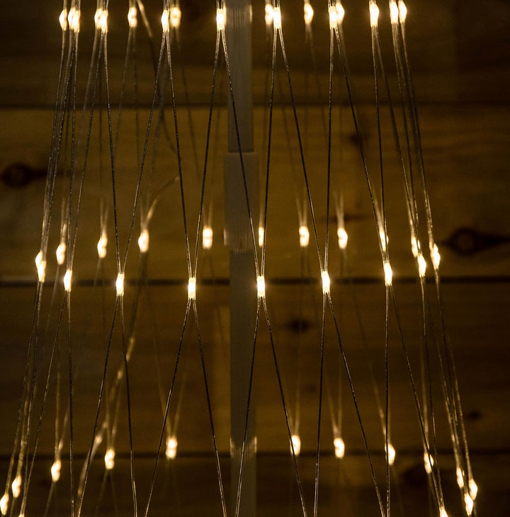 250cm Cone Christmas Tree with 320 Warm White LEDs and Remote Control