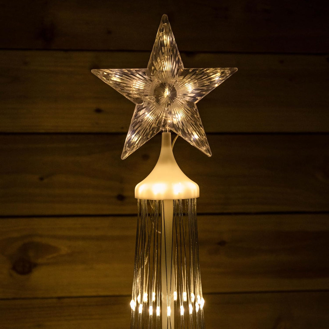 250cm Cone Christmas Tree with 320 Warm White LEDs and Remote Control