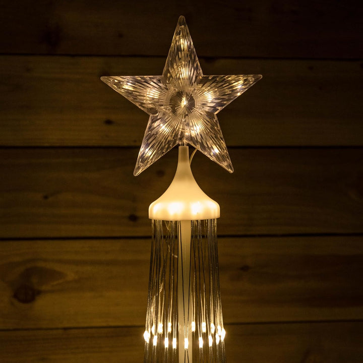 250cm Cone Christmas Tree with 320 Warm White LEDs and Remote Control